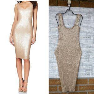 NOOKIE Smoulder Midi In Gold dress size XS